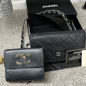 COPY - CHANEL WALLET AND CROSSBODY / lamb skin